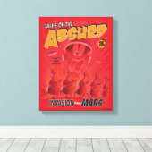 MARVIN THE MARTIAN™ Retro Invasion aus Mars Comic Leinwanddruck (Insitu (Holzboden))