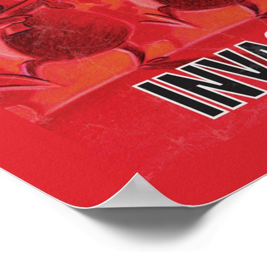 MARVIN THE MARTIAN™ Retro Invasion aus Mars Comic Poster (Ecke)