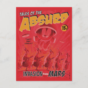 MARVIN THE MARTIAN™ Retro Invasion aus Mars Comic Postkarte