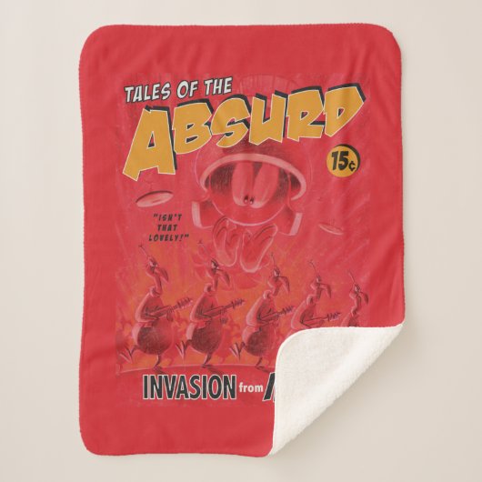 MARVIN THE MARTIAN™ Retro Invasion aus Mars Comic Sherpadecke (Vorderseite)