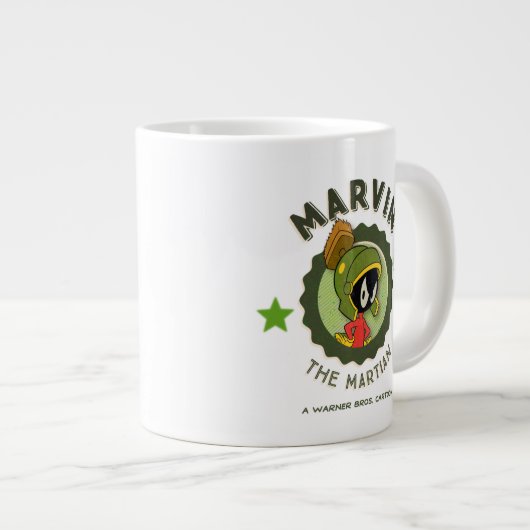 MARVIN THE MARTIAN™ Retro Lobby Card Jumbo-Tasse (Vorderseite Rechts)