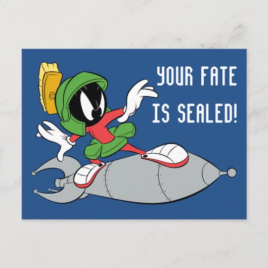 MARVIN THE MARTIAN™ Riding Postkarte (Vorderseite)
