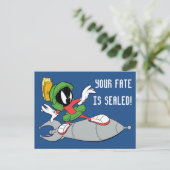 MARVIN THE MARTIAN™ Riding Postkarte (Stehend Vorderseite)