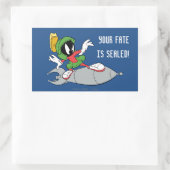 MARVIN THE MARTIAN™ Riding Rechteckiger Aufkleber (Tasche)