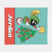 MARVIN THE MARTIAN™ Stern auf Baum Fleecedecke (Vorderseite (Horizontal))