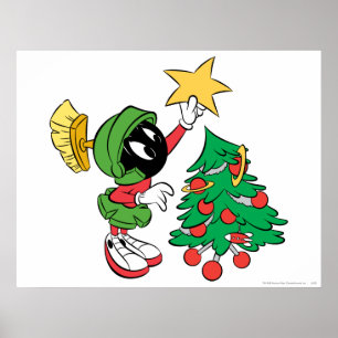MARVIN THE MARTIAN™ Stern auf Baum Poster