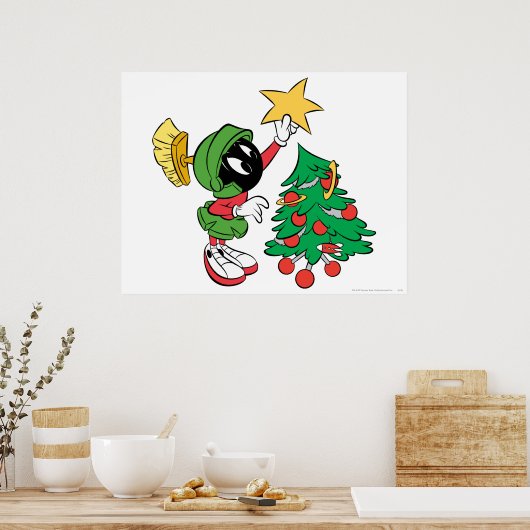 MARVIN THE MARTIAN™ Stern auf Baum Poster (Küche)
