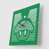 MARVIN THE MARTIAN™ Strike Icon Quadratische Wanduhr (Winkel)