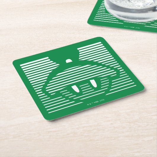 MARVIN THE MARTIAN™ Strike Icon Rechteckiger Pappuntersetzer (angewinkelt)