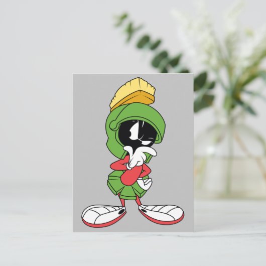 MARVIN THE MARTIAN™ Thinking Postkarte (Stehend Vorderseite)