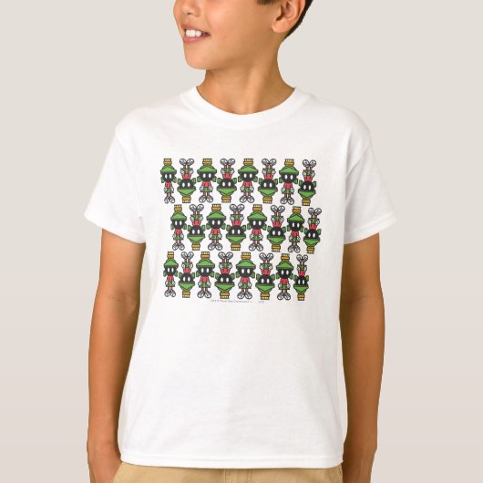 MARVIN THE MARTIAN™ Tiling Muster T-Shirt (Vorderseite)