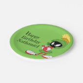 MARVIN THE MARTIAN™ | Überquerte Waffen Pappteller (Schrägansicht)