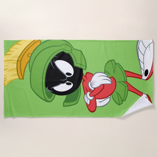 MARVIN THE MARTIAN™ | Überquerte Waffen Strandtuch (Vorderseite)