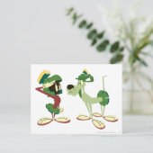 MARVIN THE MARTIAN™ und K-9 Postkarte (Stehend Vorderseite)
