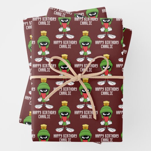 MARVIN THE MARTIAN™ Upset Geschenkpapier Set (Beispiel)