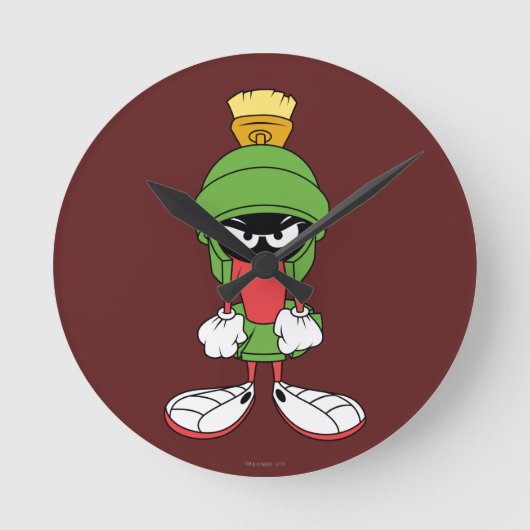 MARVIN THE MARTIAN™ Upstream Runde Wanduhr (Vorderseite)