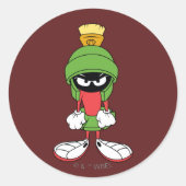 MARVIN THE MARTIAN™ Upstream Runder Aufkleber (Vorderseite)