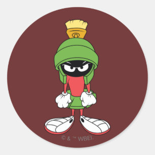 MARVIN THE MARTIAN™ Upstream Runder Aufkleber
