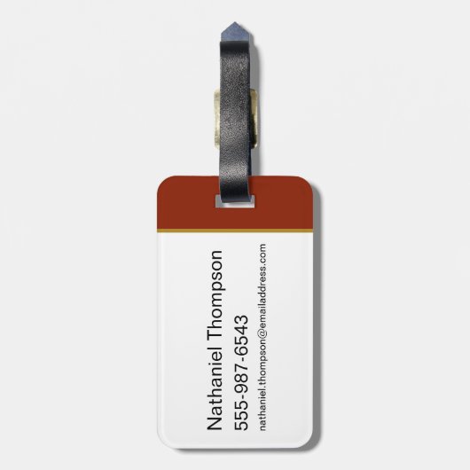 MARVIN THE MARTIAN™ Varsity Collegiate Graphic Gepäckanhänger (Rückseite vertikal)