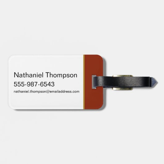 MARVIN THE MARTIAN™ Varsity Collegiate Graphic Gepäckanhänger (Rückseite horizontal)