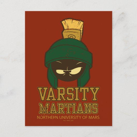 MARVIN THE MARTIAN™ Varsity Collegiate Graphic Postkarte (Vorderseite)