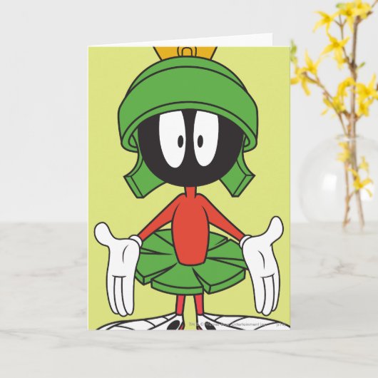 MARVIN THE MARTIAN™ verwirrt Karte (Gelbe Blume)