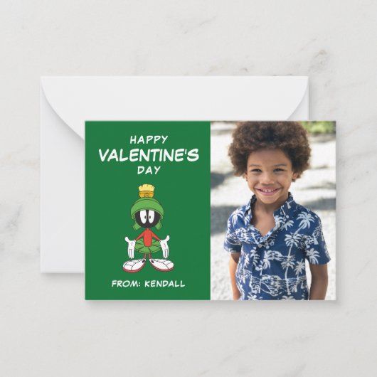 MARVIN THE MARTIAN™ verwirrt | Valentinstag Mitteilungskarte (Vorderseite)