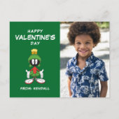 MARVIN THE MARTIAN™ verwirrt | Valentinstag Postkarte (Vorderseite)