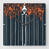 MARVIN THE MARTIAN™ Weapons of Mass Destruruction Quadratische Wanduhr (Vorderseite)