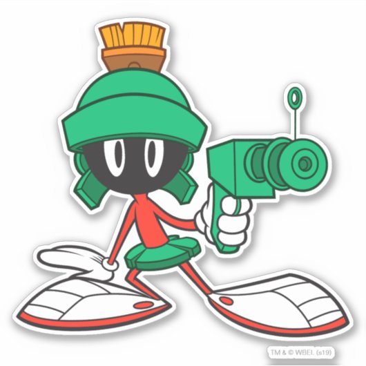 MARVIN THE MARTIAN™ with Laser Aufkleber (Vorderseite)