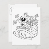 MARVIN THE MARTIAN™ with Toys Postkarte (Vorne/Hinten)