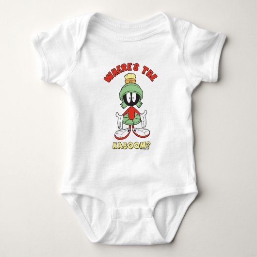 MARVIN THE MARTIAN™ Wo ist der Kaboom? Baby Strampler (Vorderseite)