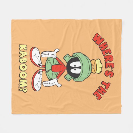 MARVIN THE MARTIAN™ Wo ist der Kaboom? Fleecedecke (Vorderseite (Horizontal))