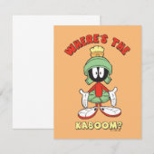 MARVIN THE MARTIAN™ Wo ist der Kaboom? Mitteilungskarte (Vorne/Hinten)