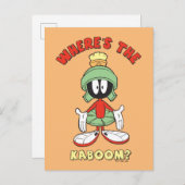 MARVIN THE MARTIAN™ Wo ist der Kaboom? Postkarte (Vorne/Hinten)