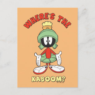 MARVIN THE MARTIAN™ Wo ist der Kaboom? Postkarte