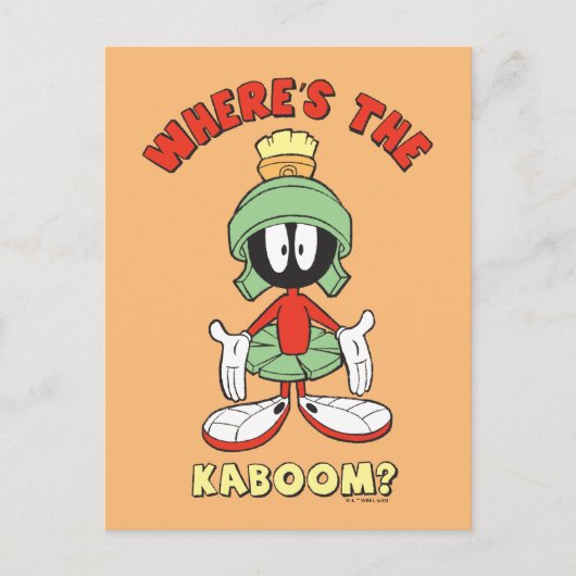 MARVIN THE MARTIAN™ Wo ist der Kaboom? Postkarte (Vorderseite)