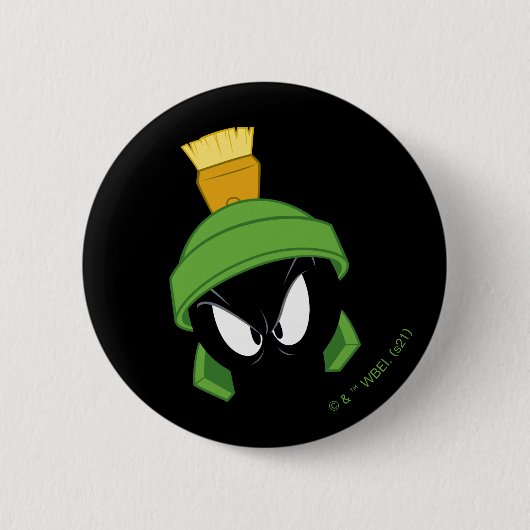 MARVIN THE MARTIAN™ Wütendes Gesicht Button (Vorderseite)