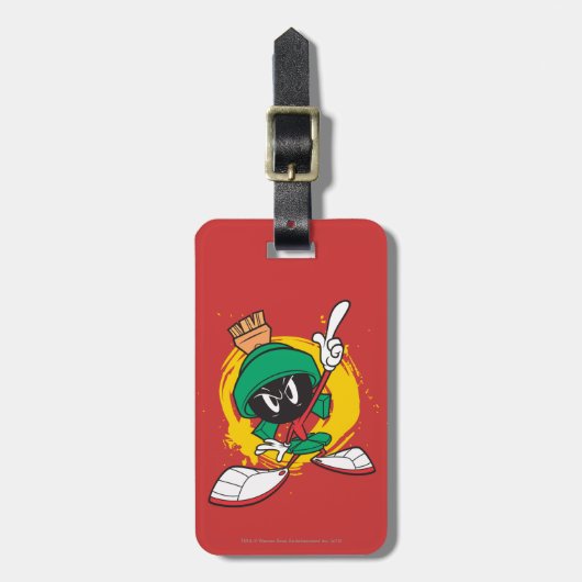 MARVIN THE MARTIAN™ zeigt nach oben Gepäckanhänger (Vorderseite vertikal)