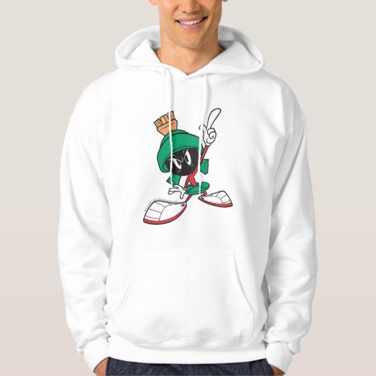 MARVIN THE MARTIAN™ zeigt nach oben Hoodie (Vorderseite)