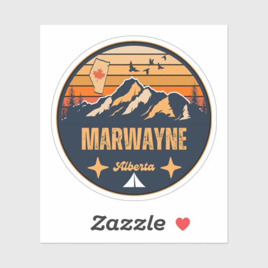 Marwayne, Alberta Aufkleber (Blatt)