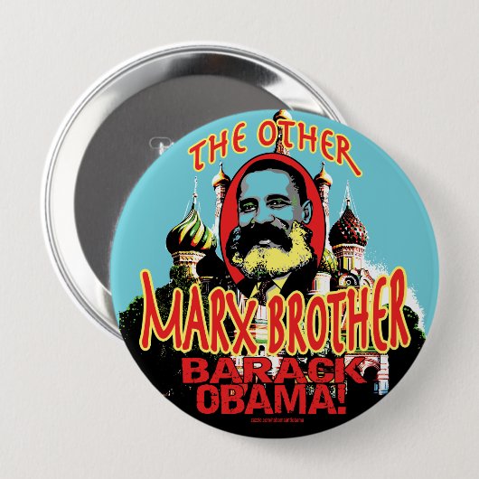 Marx-Bruderantiobama-Shirt Button (Vorne & Hinten)