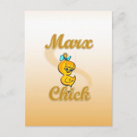 Marx Chick Postkarte (Vorderseite)