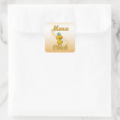 Marx Chick Quadratischer Aufkleber (Tasche)