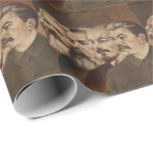 Marx, Engels, Lenin und Stalin Geschenkpapier (Rolleneckpunkt)