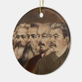Marx, Engels, Lenin und Stalin Keramikornament (Links)