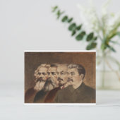 Marx, Engels, Lenin und Stalin Postkarte (Stehend Vorderseite)