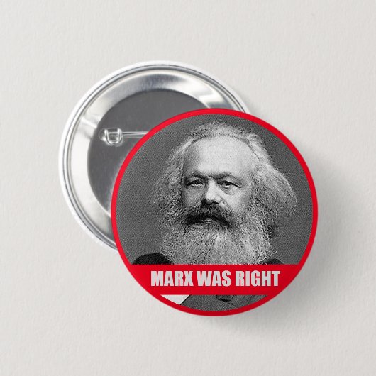 Marx hatte Recht Button (Vorne & Hinten)