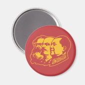 Marx Lenin Mao Portrait Magnet (Vorderseite/Rückseite)
