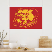 Marx Lenin Mao Portrait Poster (Küche)